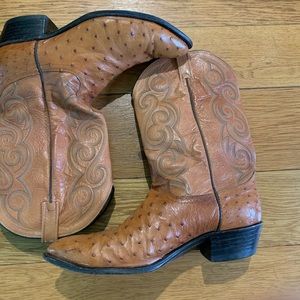Ostrich boots